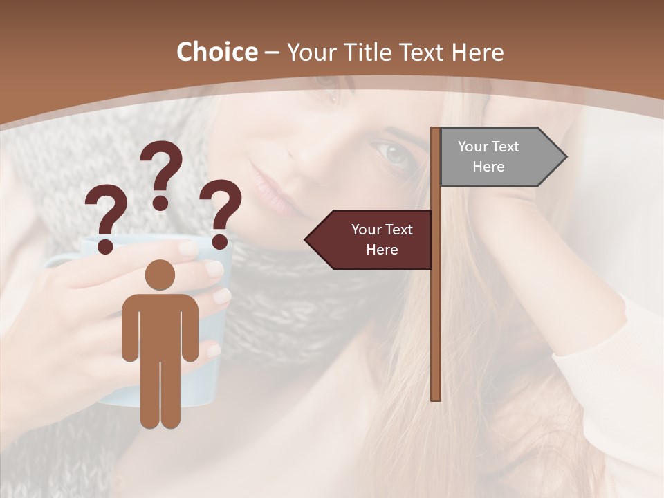 Infection Caucasian Headache PowerPoint Template