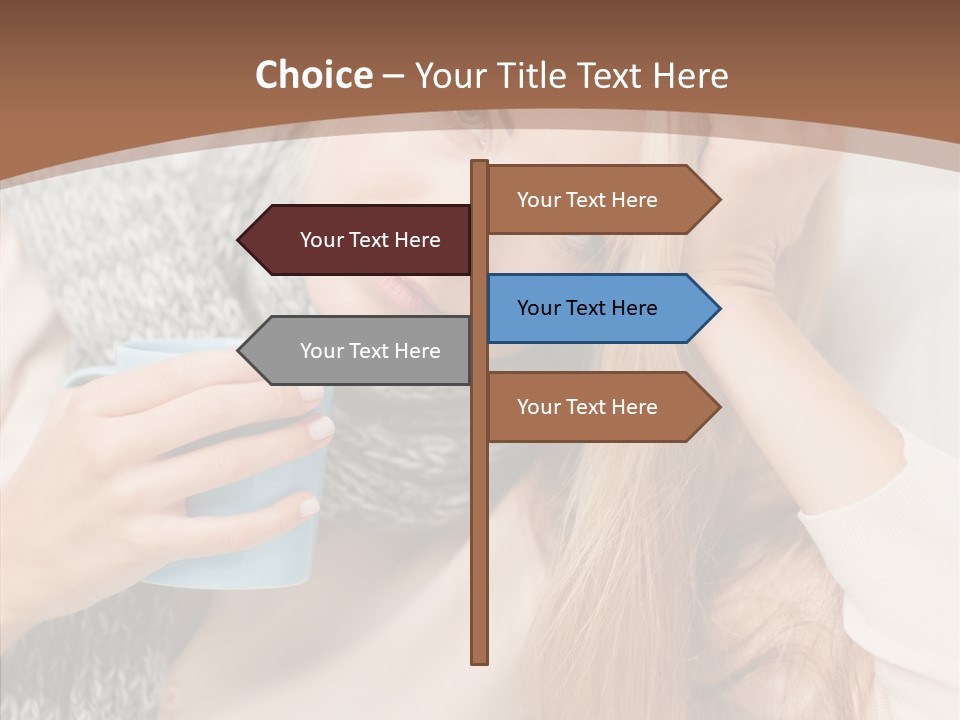Infection Caucasian Headache PowerPoint Template