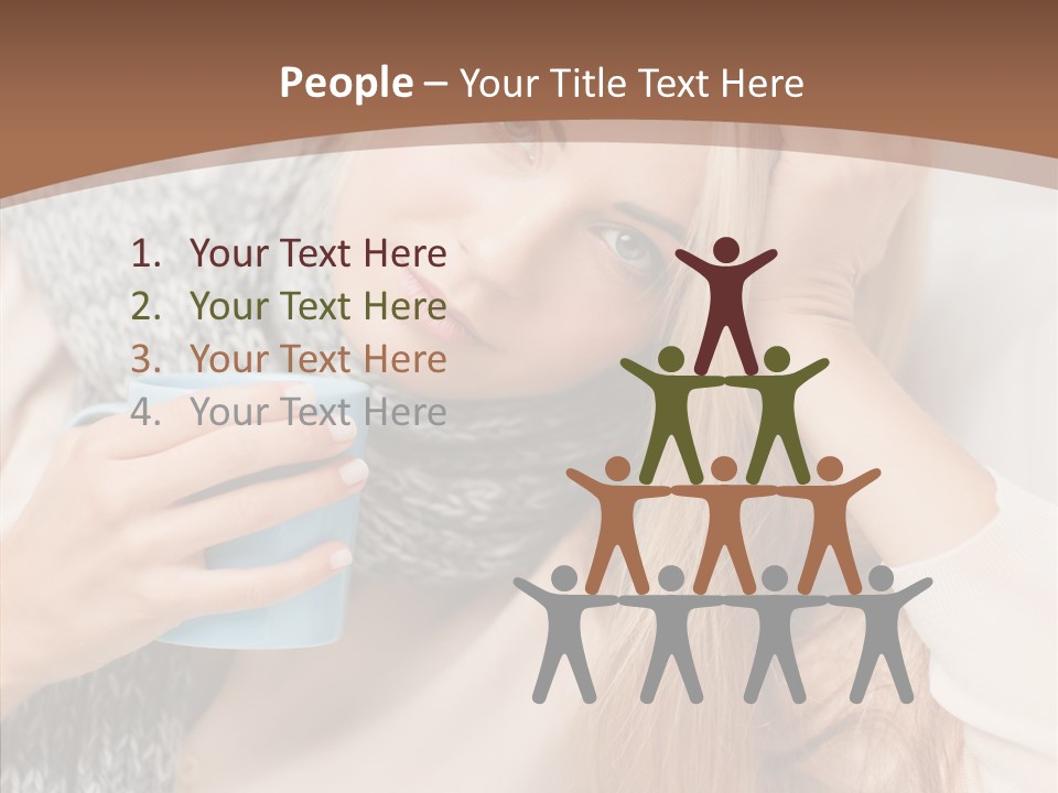 Infection Caucasian Headache PowerPoint Template