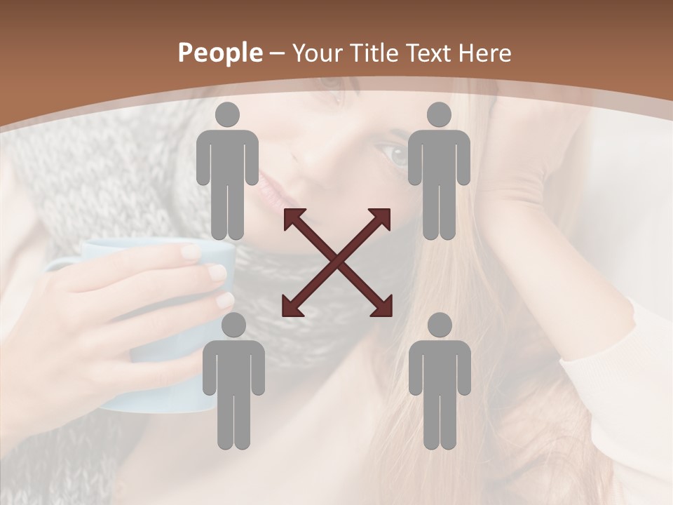 Infection Caucasian Headache PowerPoint Template