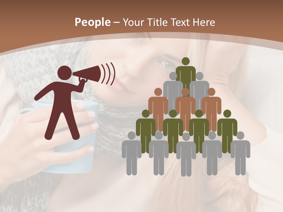 Infection Caucasian Headache PowerPoint Template