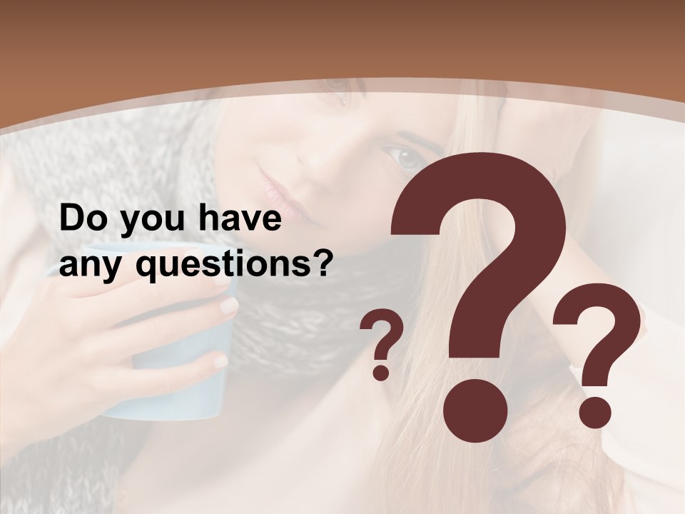 Infection Caucasian Headache PowerPoint Template