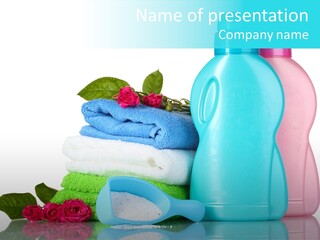 Shower Vacation Wash PowerPoint Template