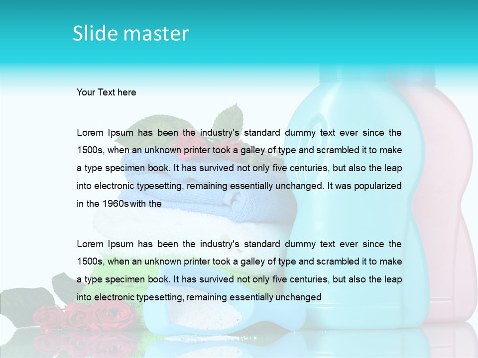 Shower Vacation Wash PowerPoint Template