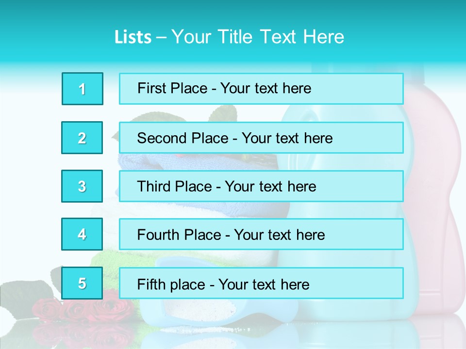 Shower Vacation Wash PowerPoint Template