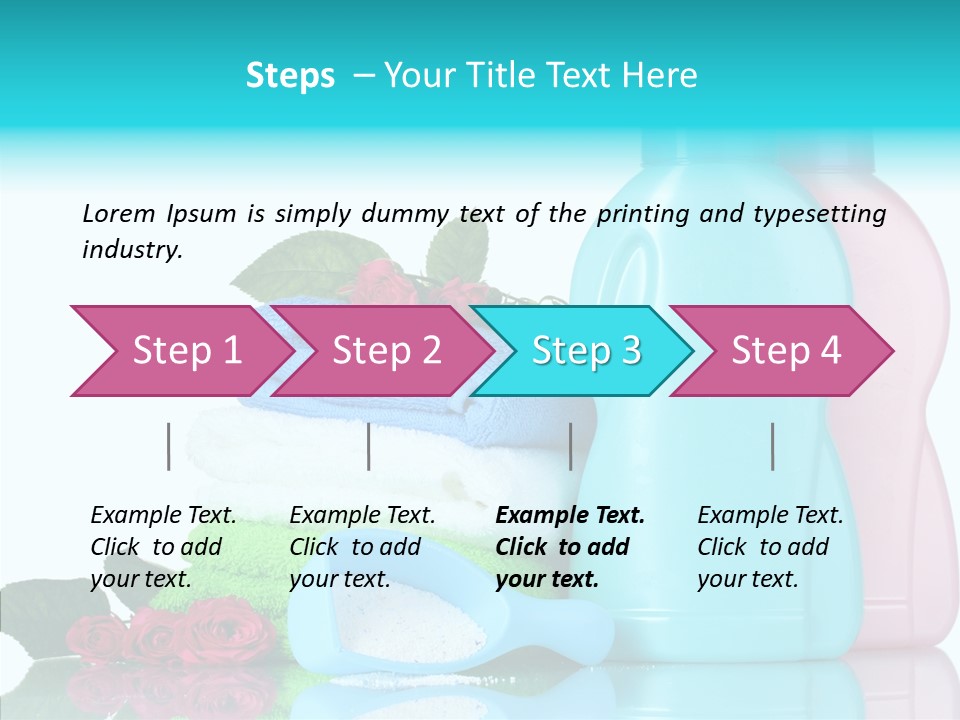 Shower Vacation Wash PowerPoint Template