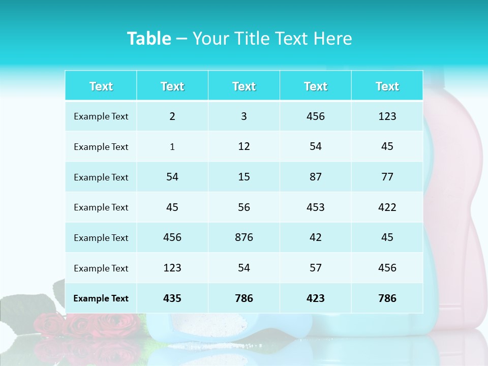 Shower Vacation Wash PowerPoint Template