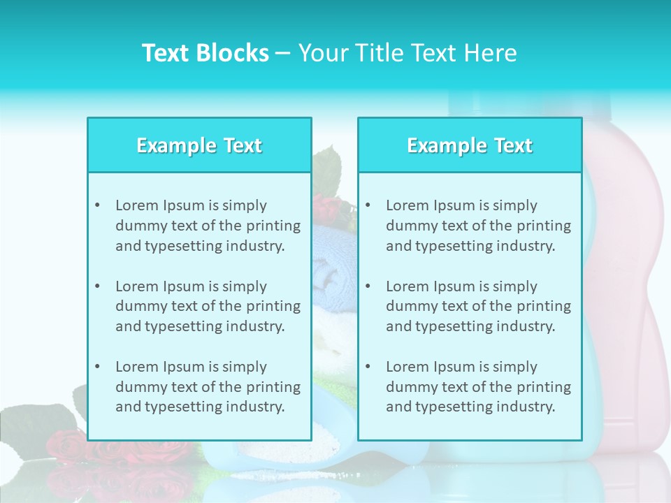 Shower Vacation Wash PowerPoint Template
