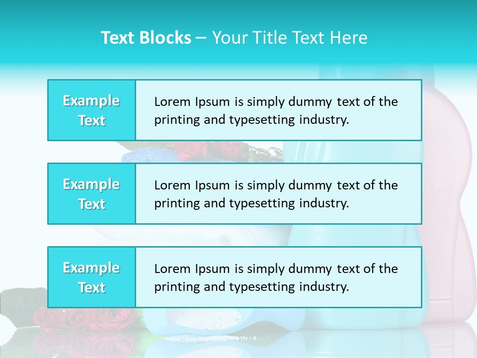 Shower Vacation Wash PowerPoint Template