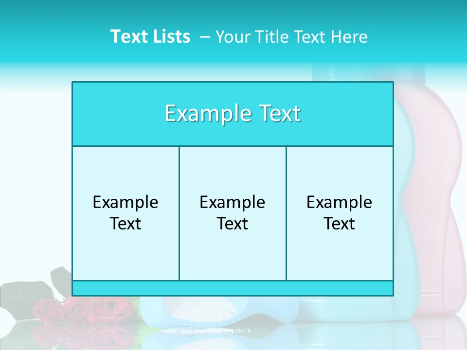 Shower Vacation Wash PowerPoint Template