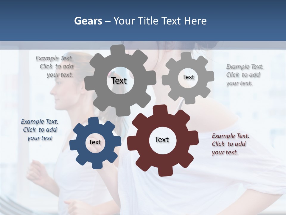 Muscles Fitness Group PowerPoint Template