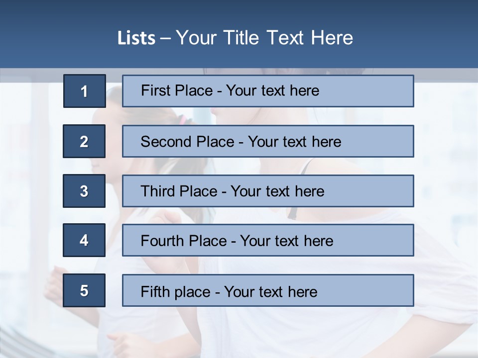 Muscles Fitness Group PowerPoint Template