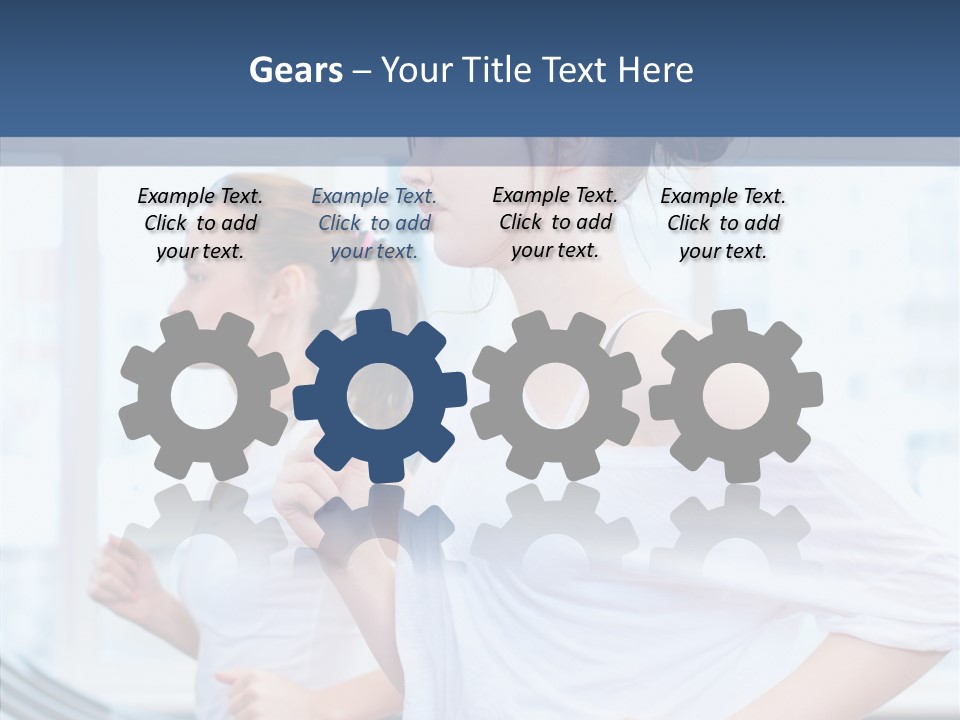 Muscles Fitness Group PowerPoint Template