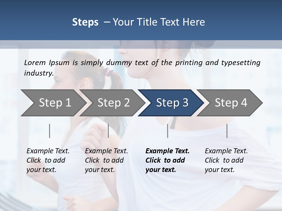 Muscles Fitness Group PowerPoint Template