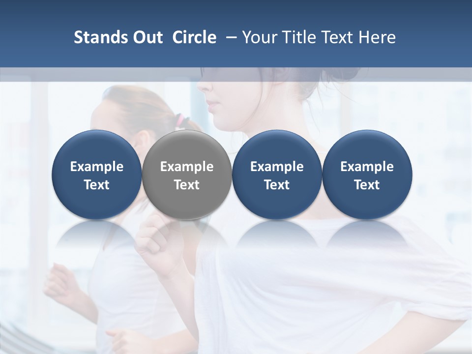 Muscles Fitness Group PowerPoint Template