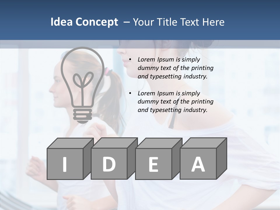 Muscles Fitness Group PowerPoint Template