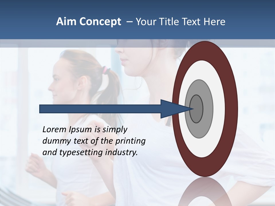 Muscles Fitness Group PowerPoint Template