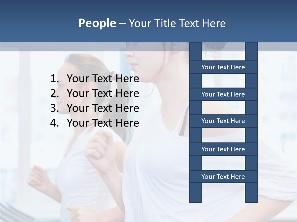 Muscles Fitness Group PowerPoint Template