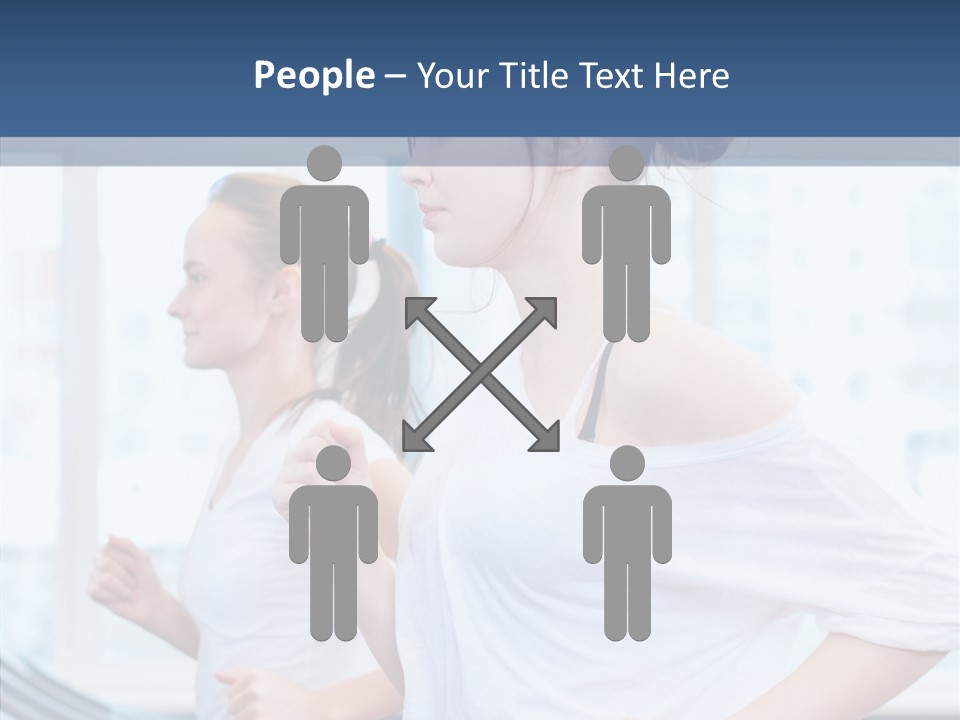 Muscles Fitness Group PowerPoint Template