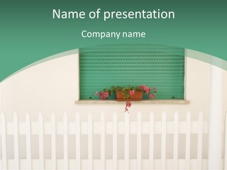 Exterior Summer Green PowerPoint Template