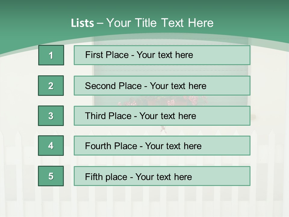 Exterior Summer Green PowerPoint Template