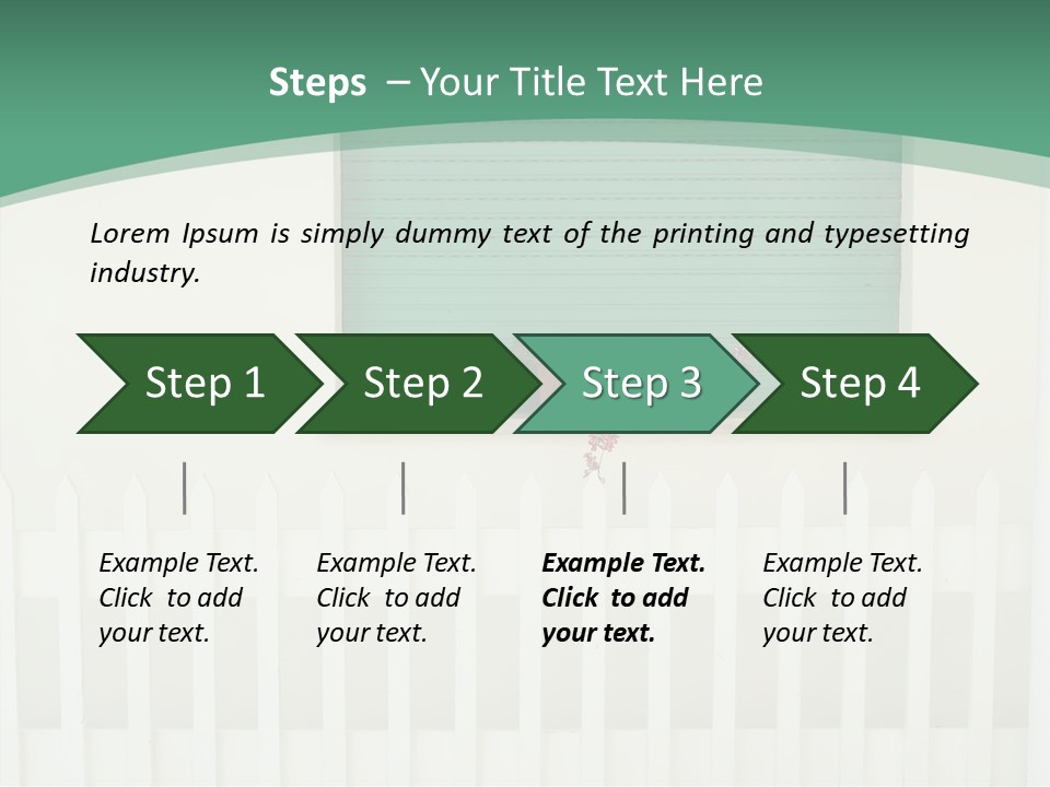 Exterior Summer Green PowerPoint Template