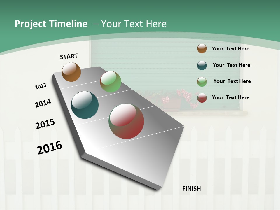 Exterior Summer Green PowerPoint Template