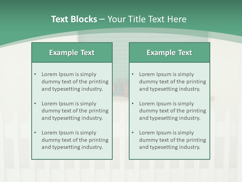 Exterior Summer Green PowerPoint Template