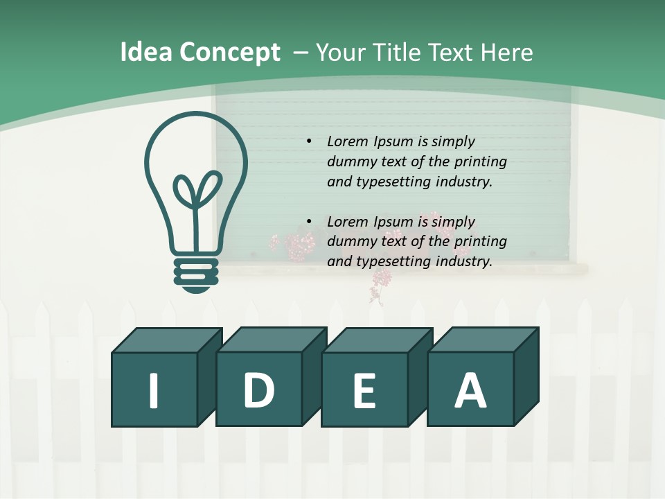 Exterior Summer Green PowerPoint Template