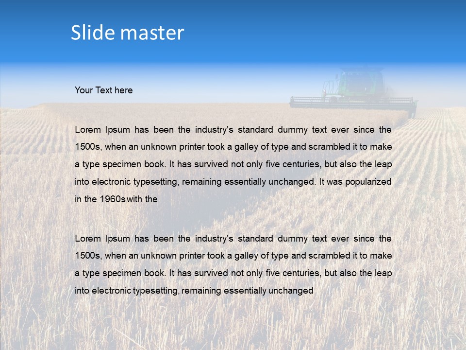 Rye Straw Farming PowerPoint Template