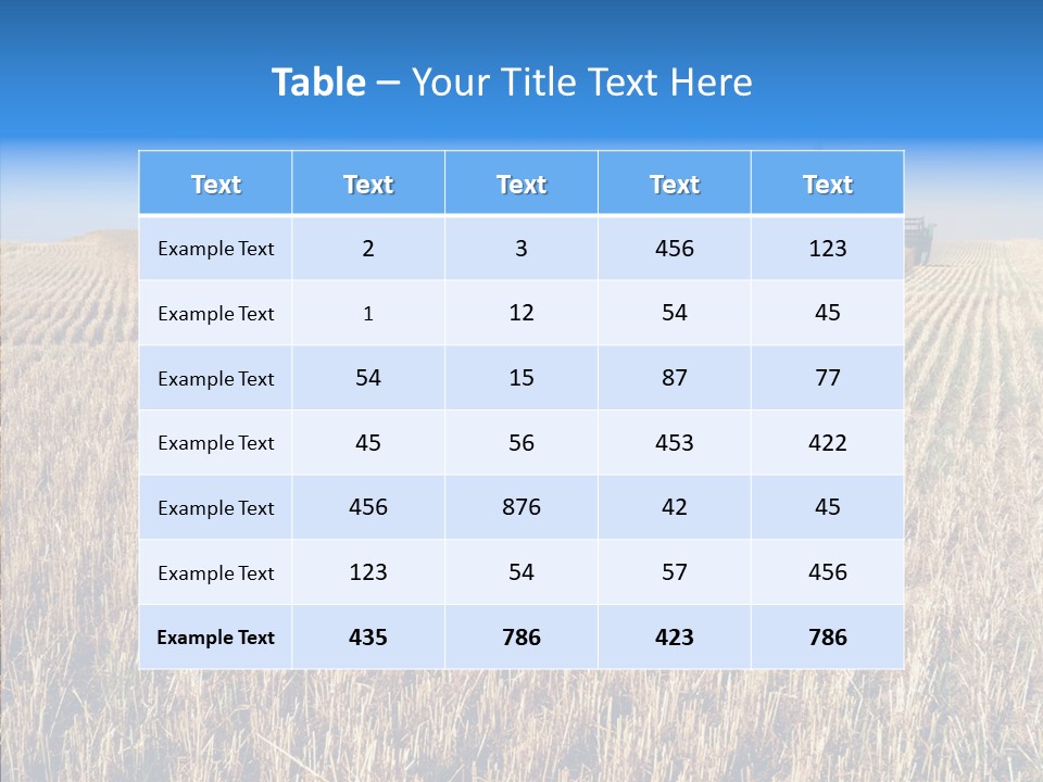 Rye Straw Farming PowerPoint Template