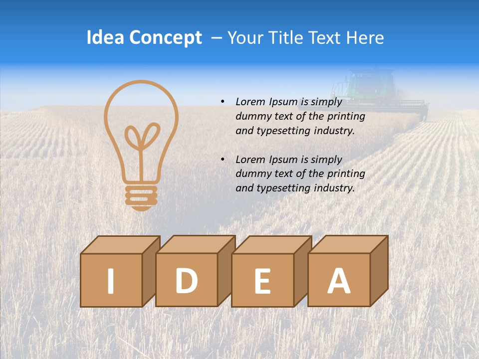 Rye Straw Farming PowerPoint Template