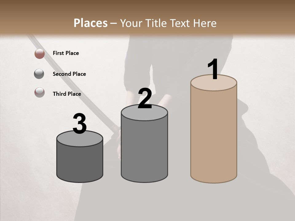 Swords Samurai Strength PowerPoint Template