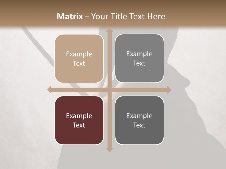Swords Samurai Strength PowerPoint Template