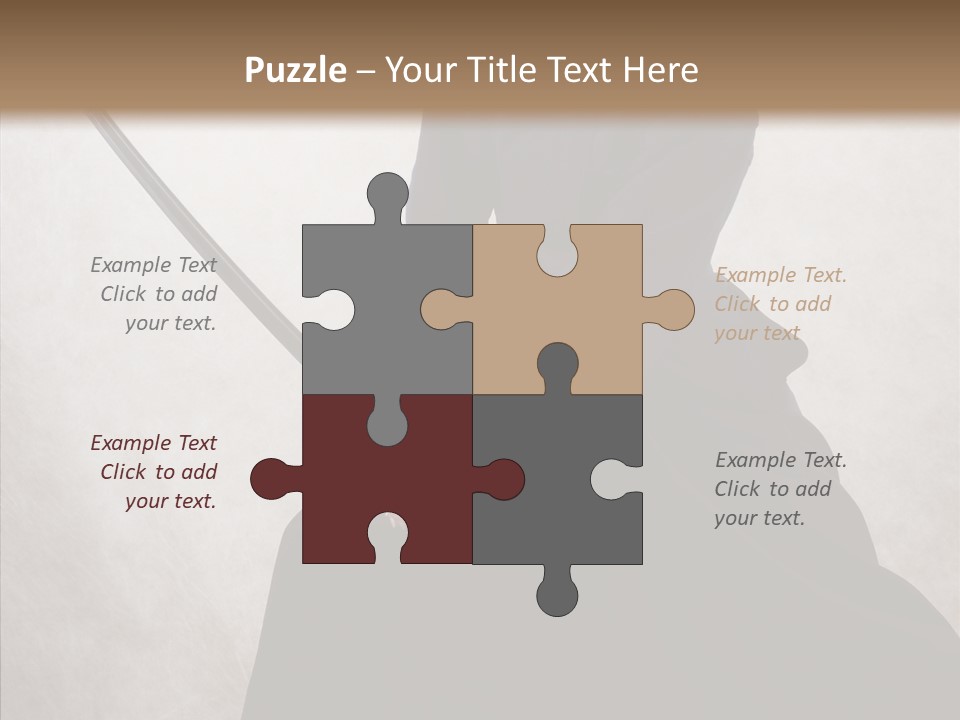 Swords Samurai Strength PowerPoint Template