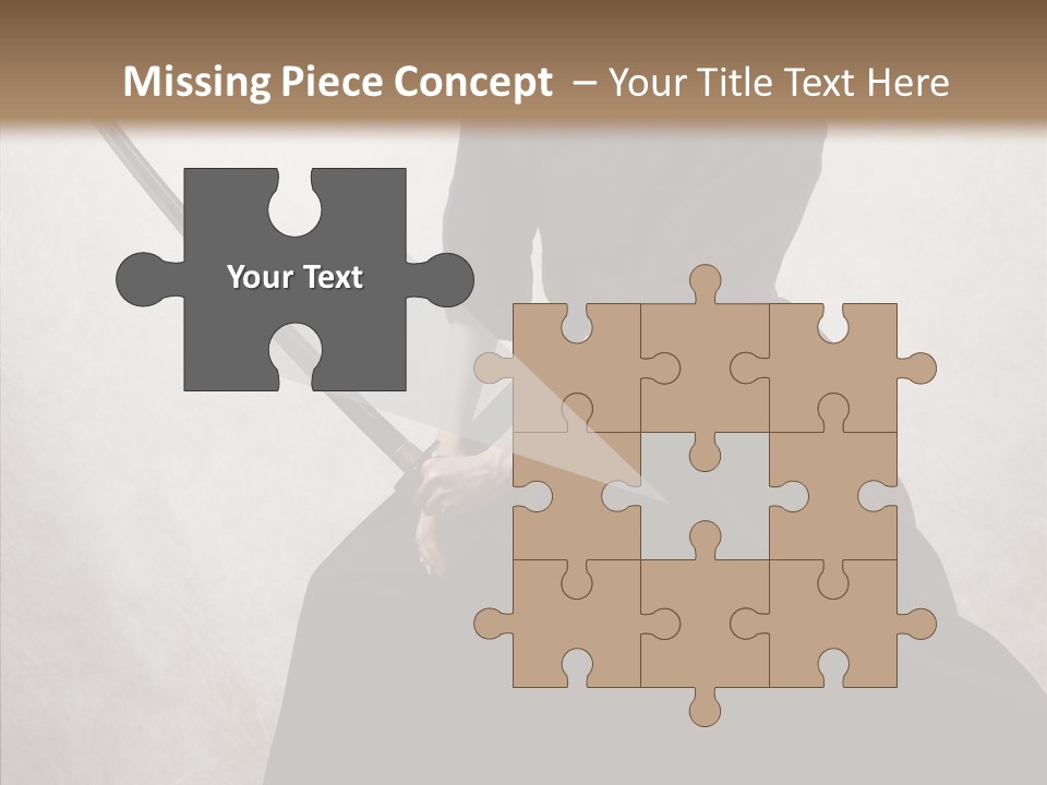 Swords Samurai Strength PowerPoint Template