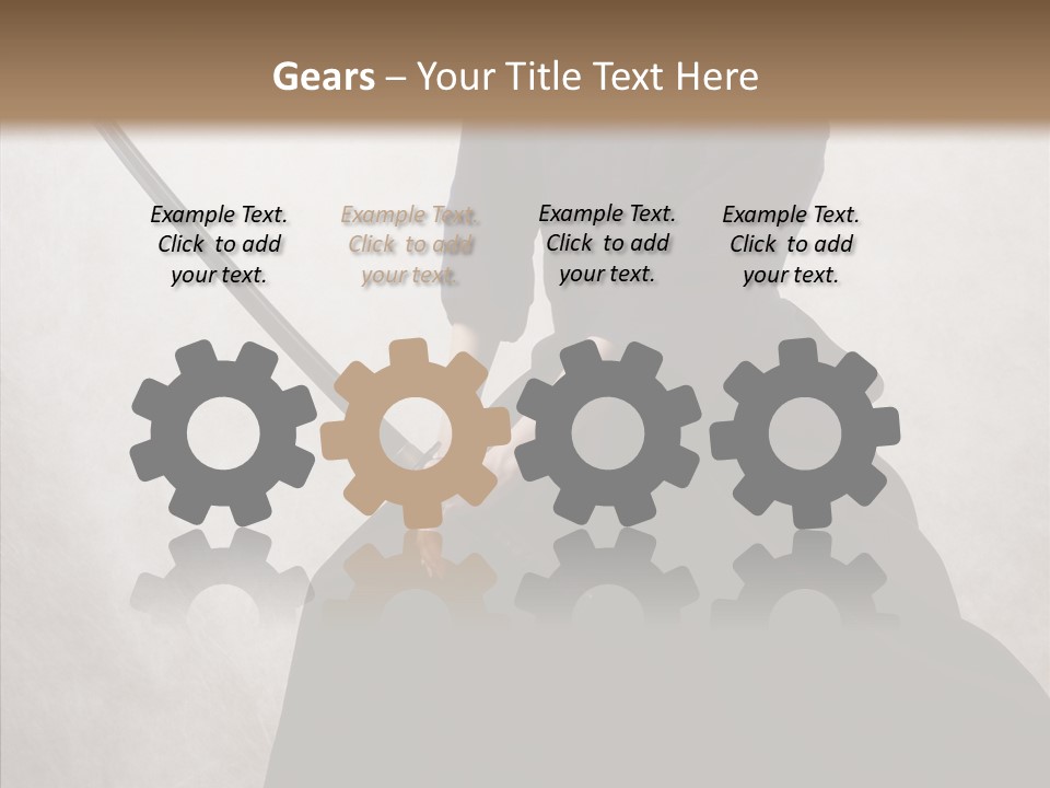 Swords Samurai Strength PowerPoint Template