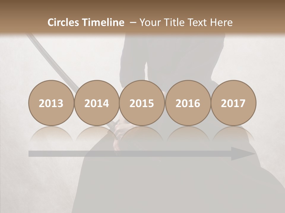 Swords Samurai Strength PowerPoint Template