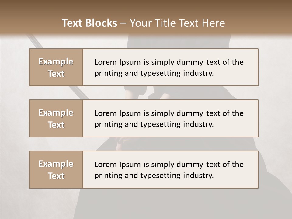 Swords Samurai Strength PowerPoint Template