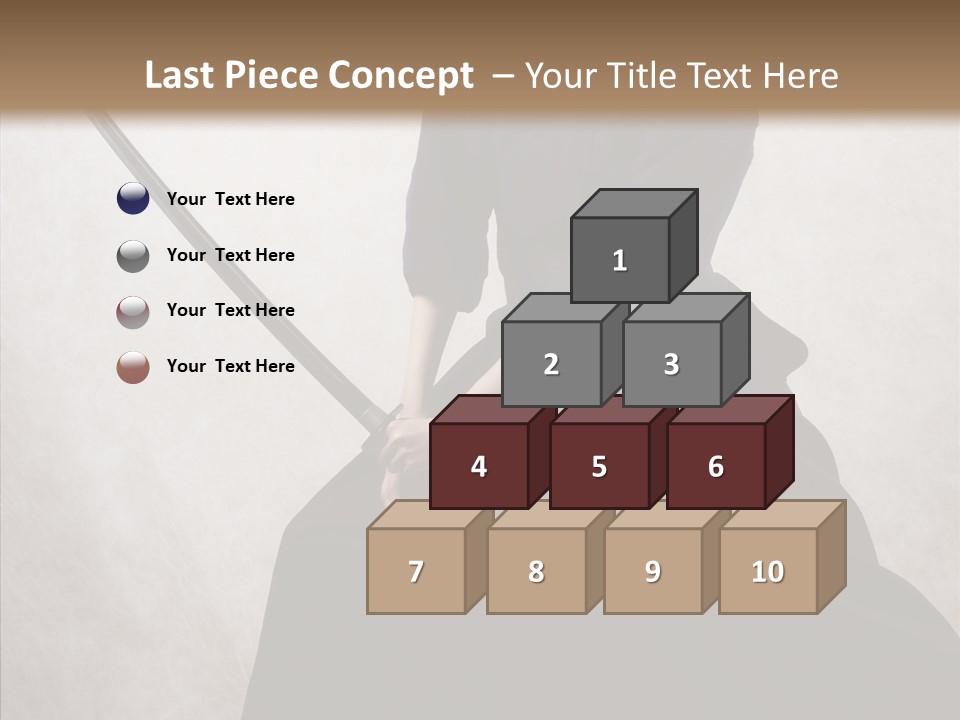Swords Samurai Strength PowerPoint Template