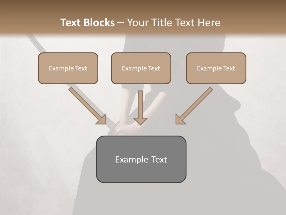 Swords Samurai Strength PowerPoint Template