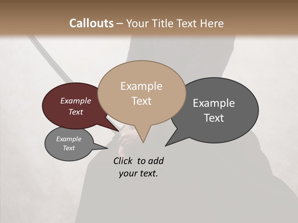 Swords Samurai Strength PowerPoint Template