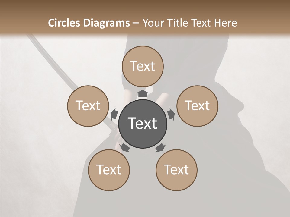 Swords Samurai Strength PowerPoint Template