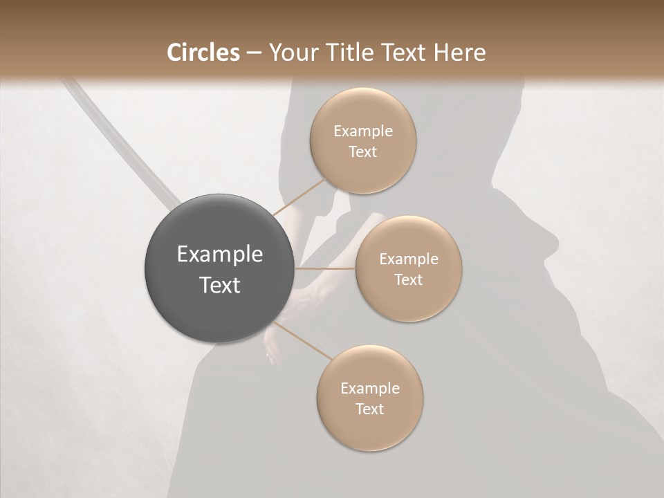 Swords Samurai Strength PowerPoint Template