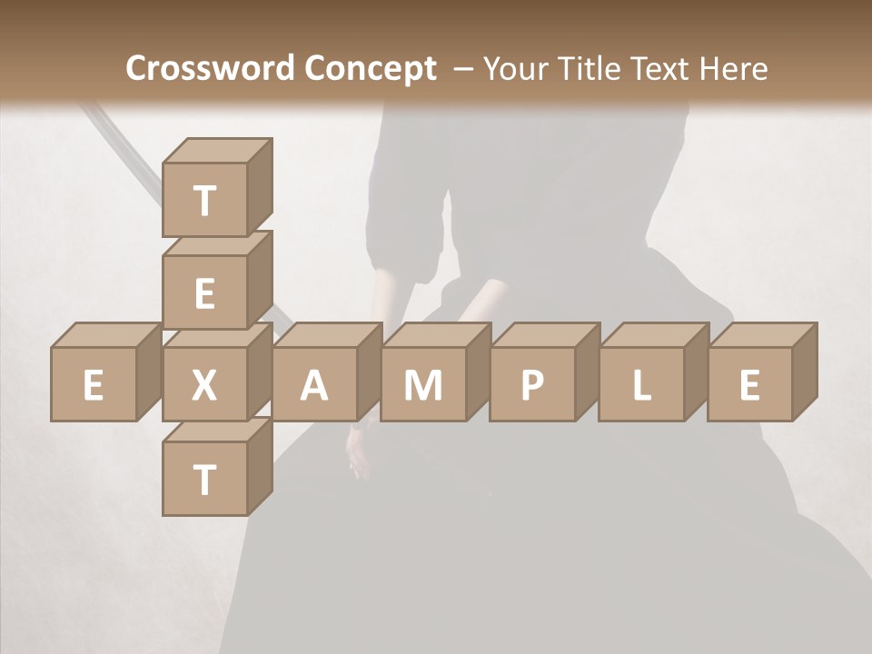 Swords Samurai Strength PowerPoint Template