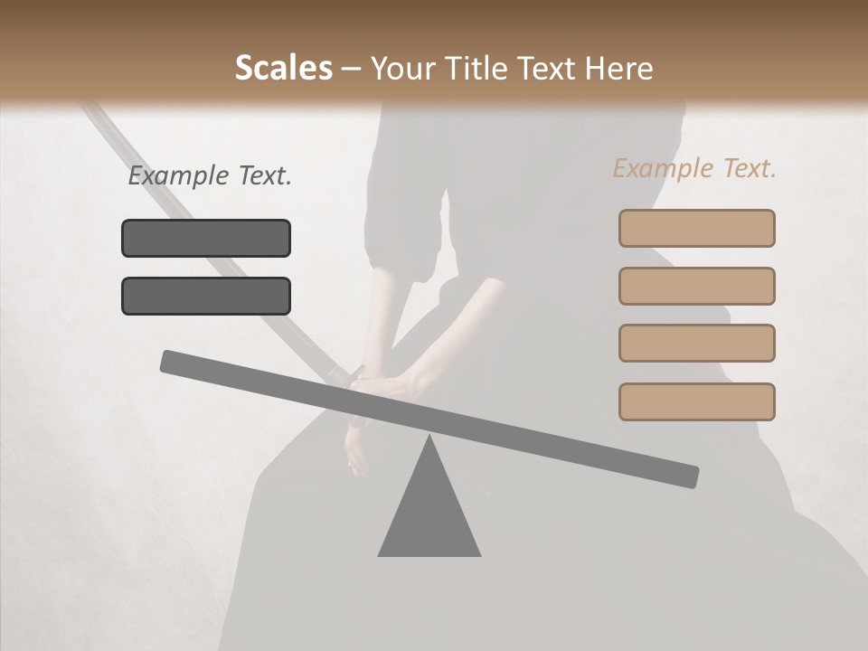 Swords Samurai Strength PowerPoint Template