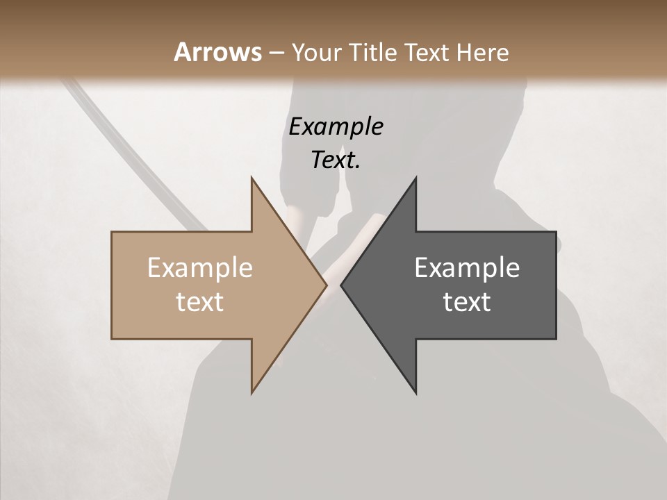 Swords Samurai Strength PowerPoint Template