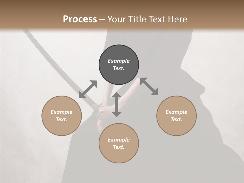 Swords Samurai Strength PowerPoint Template