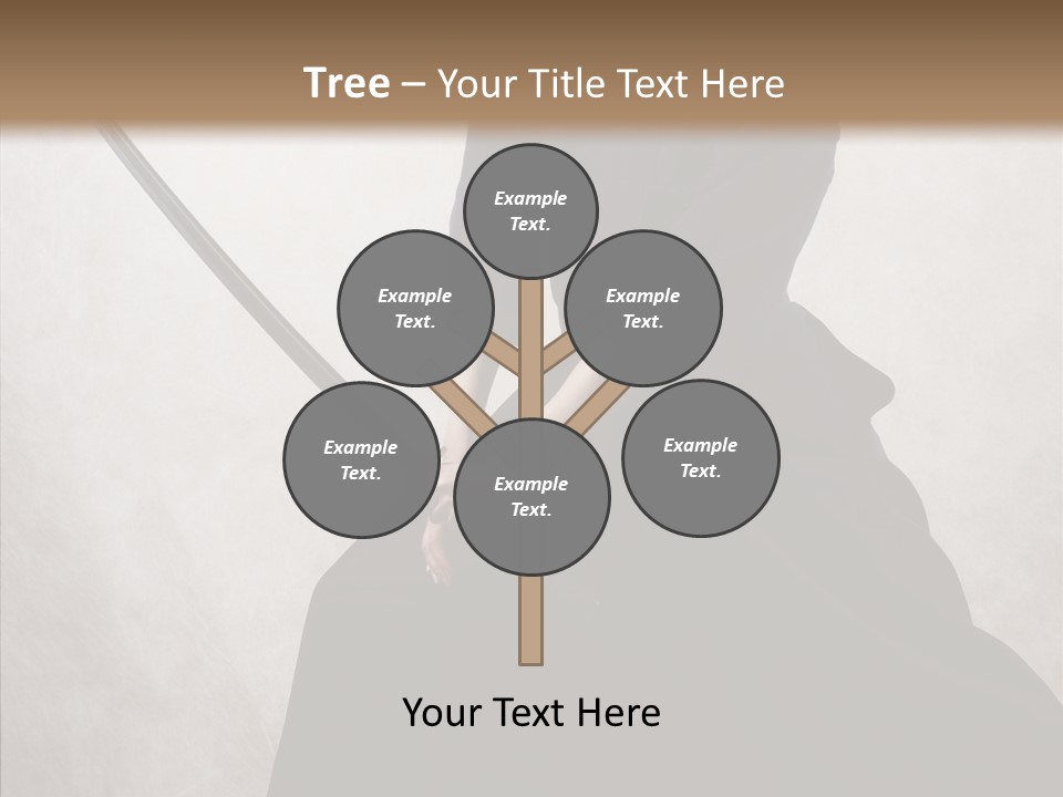 Swords Samurai Strength PowerPoint Template