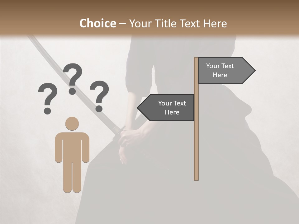 Swords Samurai Strength PowerPoint Template